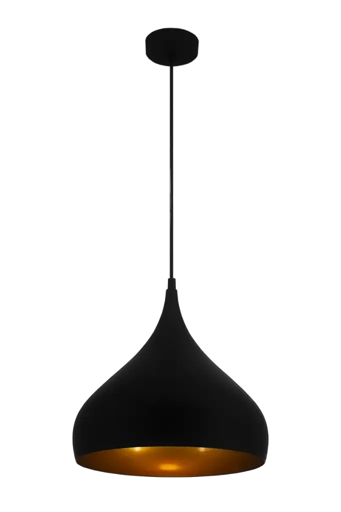 RONIN pendel  Ø32 E27 zwart/goud