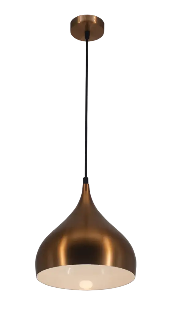 Ronin suspension  Ø32 E27 cuivre/blanc