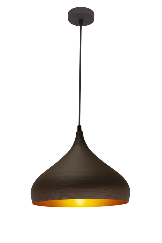 RONIN pendel  Ø32 E27 bruin/goud