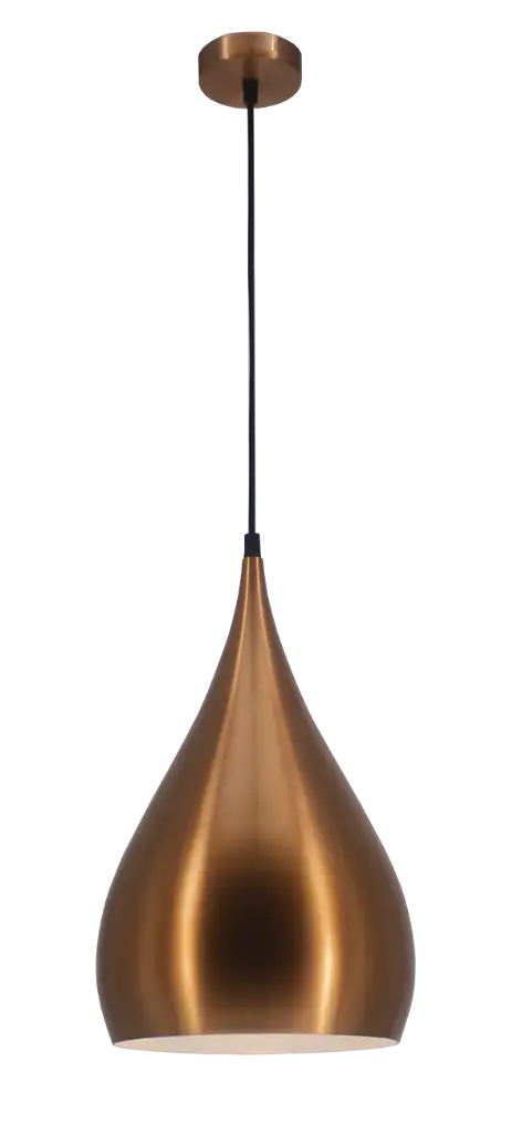 Ronin suspension  Ø25 E27 cuivre/blanc