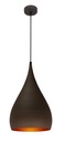 RONIN pendel  Ø25 E27 bruin/goud