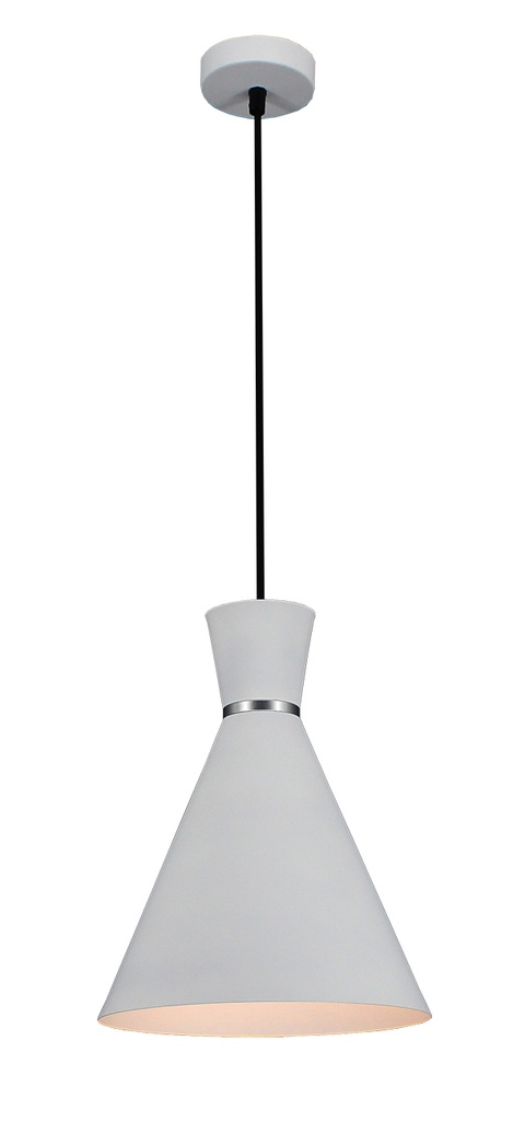 KONO pendel Ø25 E27 wit/wit