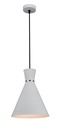 KONO pendel Ø25 E27 wit/wit