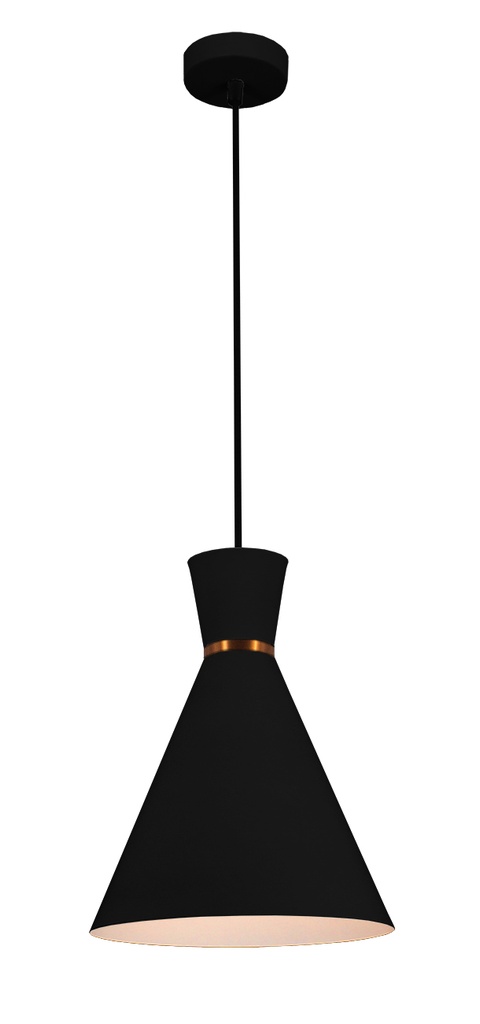 KONO pendel Ø25 E27 zwart/wit