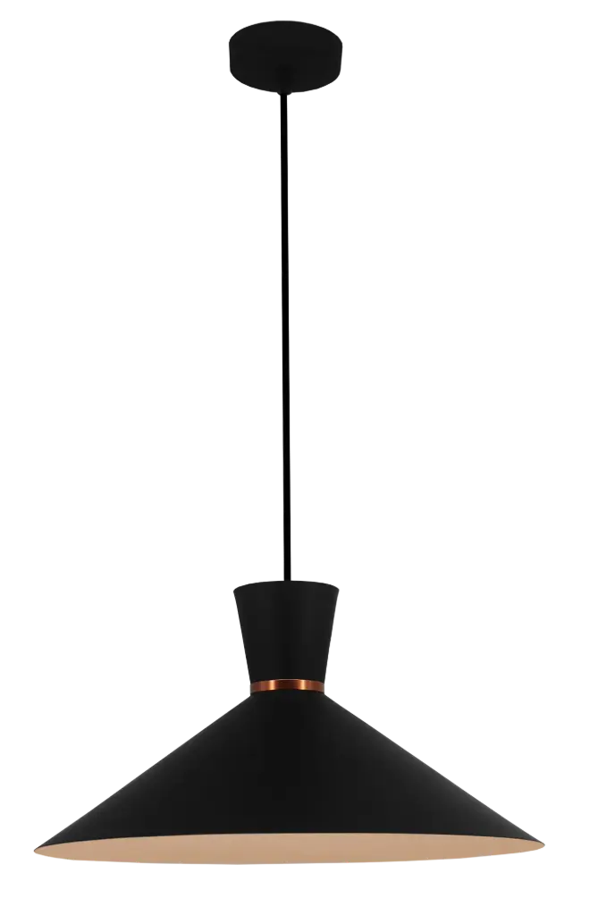 KONO Suspension Ø39,5 E27 Noir/Blanc