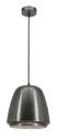BOBAN pendel Ø25 E27 satin nickel/wit