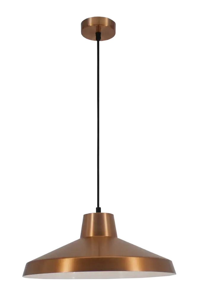 KANGA pendule  Ø40 E27 cuivre/blanc