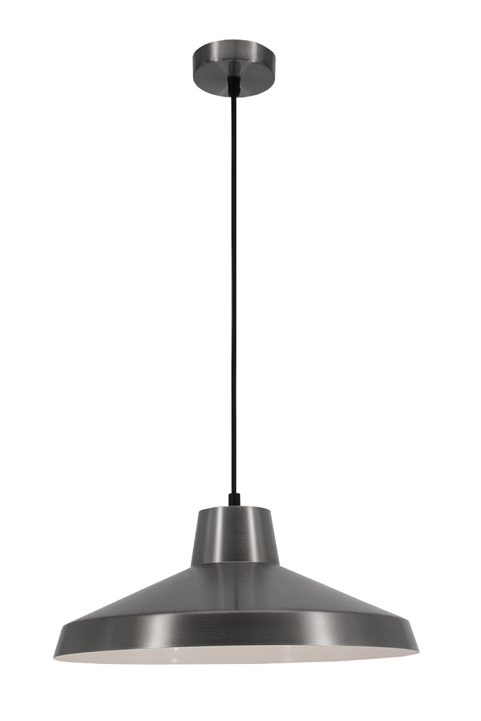KANGA pendel  Ø40 E27 satin nikkel/wit