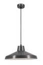 KANGA pendel  Ø40 E27 satin nikkel/wit