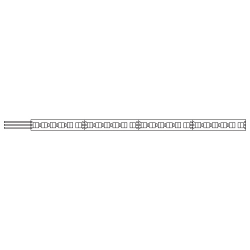 LED strip bin colour per 10cm 24V 28,8W/m 1200Lm/m width 12mm IP20