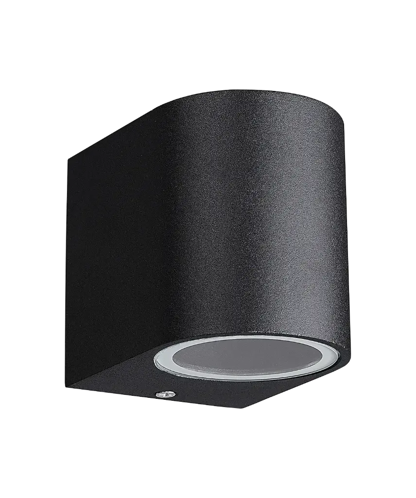 FLUX R wall light 81mm GU10 (excl) max 35Watt IP54 black