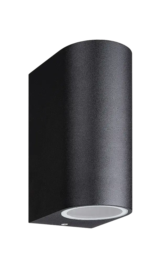 FLUX R wl 150mm 2x GU10 (excl) max 35Watt IP54 zwart