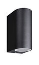 FLUX R wl 150mm 2x GU10 (excl) max 35Watt IP54 zwart