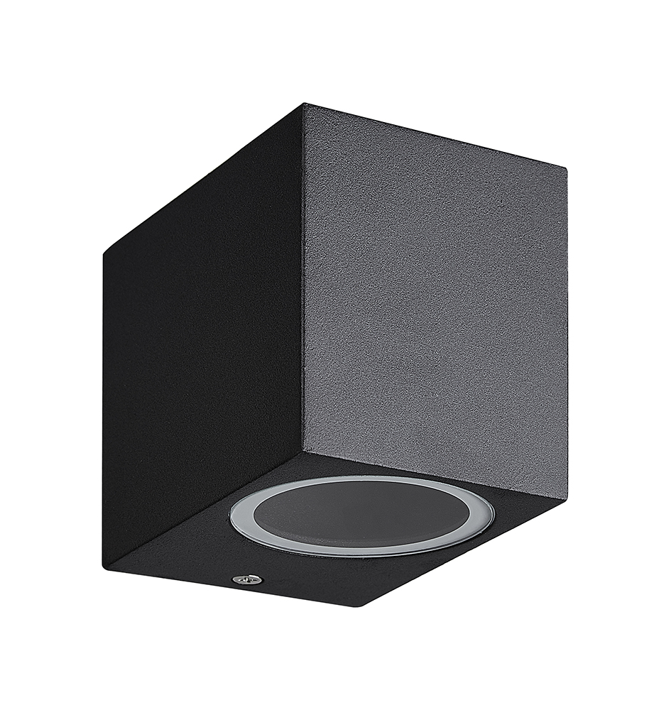 FLUX SQ wl 81mm GU10 (excl) max 35Watt IP54 zwart