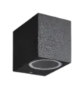FLUX SQ wall light 81mm GU10 (excl) max 35Watt IP54 black