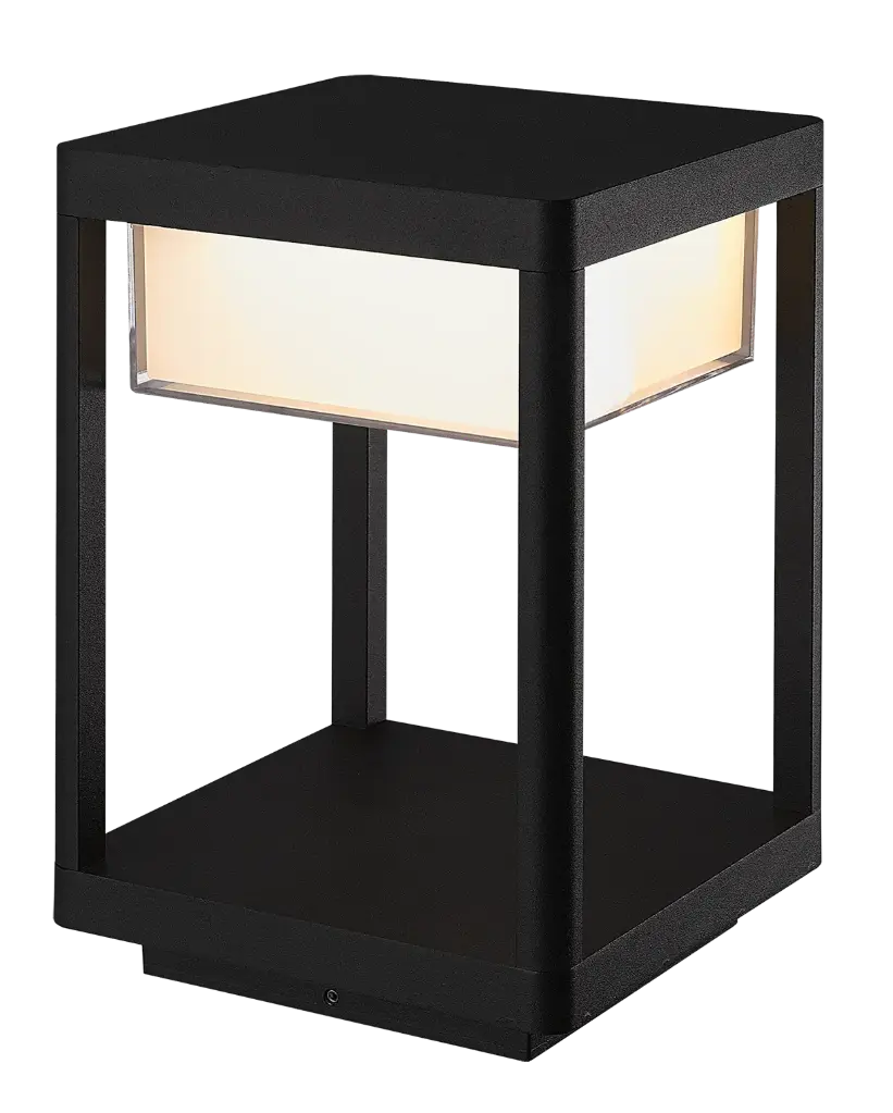 NERES paal 23,5cm 10,5 Watt SMD LED 3000K IP65 zwart