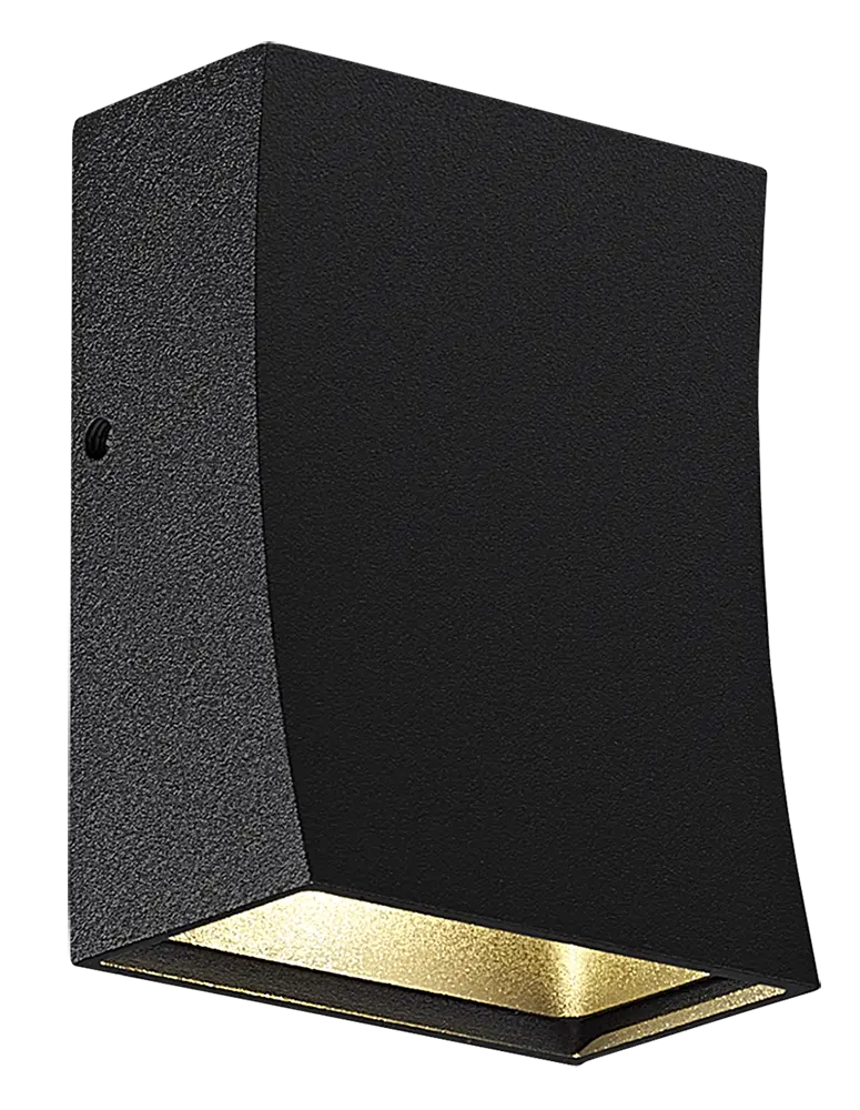 IPSO wl 90mm 3,2Watt COB LED 3000K IP65 zwart