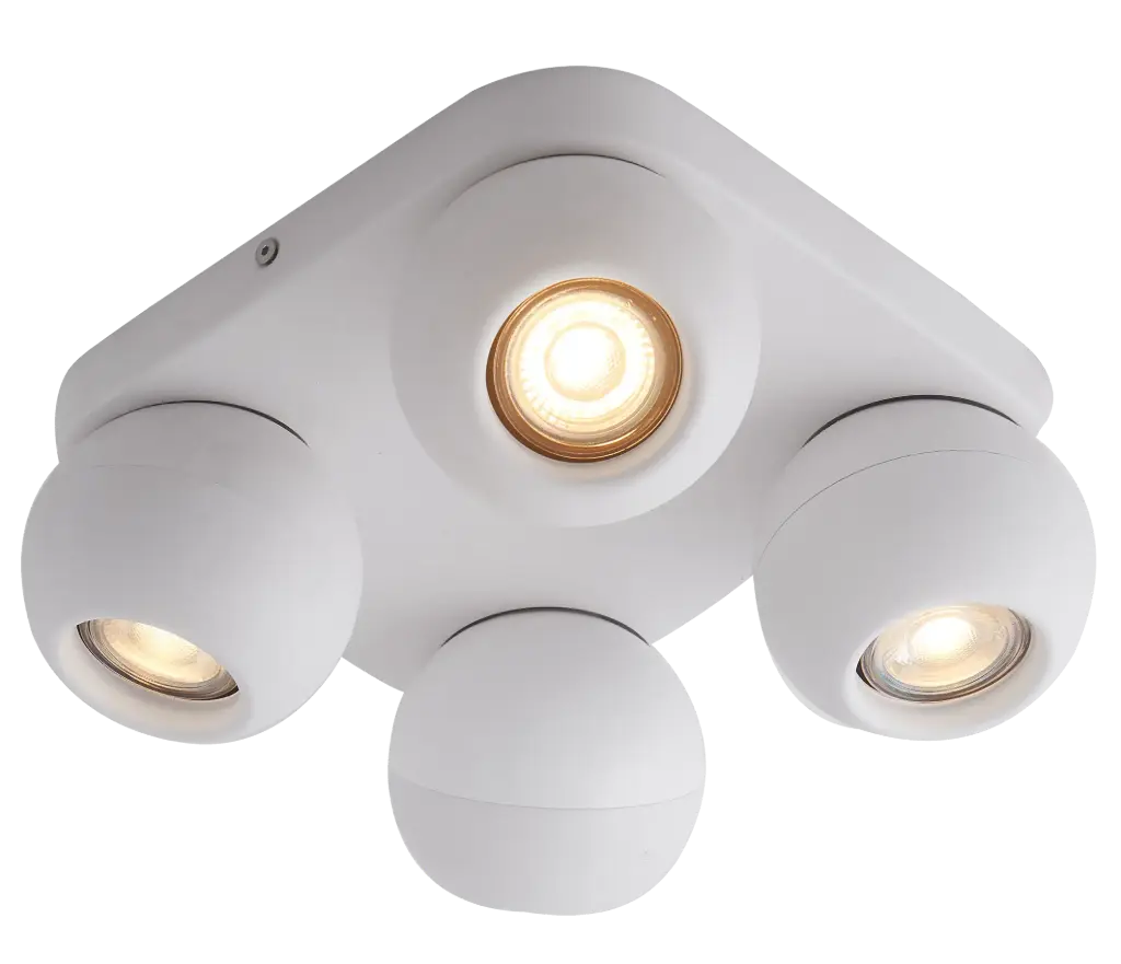 TRITON 4L vierkant, GU10 (excl) wit