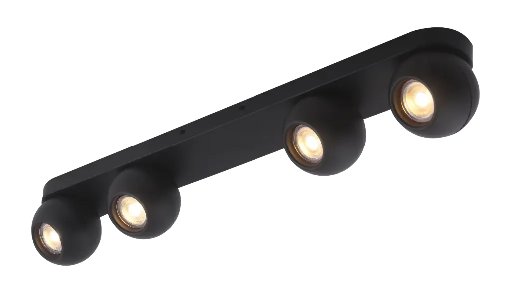 TRITON 4L balk, GU10 (excl) zwart