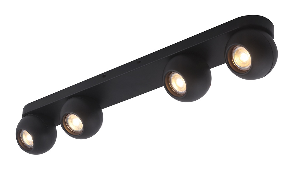 TRITON 4L balk, GU10 (excl) zwart