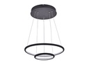 ANNU LED pendel 2 ringen  36W  SMD 3000K dimbaar ø400+300mm zwart