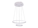 ANNU LED pendel 2 ringen 36W SMD LED 3000K dimbaar ø400+300mm wit