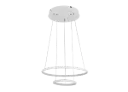 ANNU LED pendel 2 ringen 36W SMD LED 3000K dimbaar ø400+300mm wit