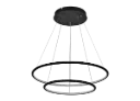 ANNU pend. 2 rings  53W  SMD 3000K dimmable ø600+400mm Black