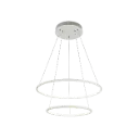 ANNU LED pendel 2 ringen 53W SMD LED 3000K dimbaar ø600+400mm wit