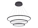 ANNU LED pendel 3 ringen 99W SMD LED 3000K dimbaar ø800+600+400mm zwa