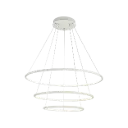 ANNU Pend. 3 anneaux  99W  SMD 3000K dimmable ø800+600+400mm blanc