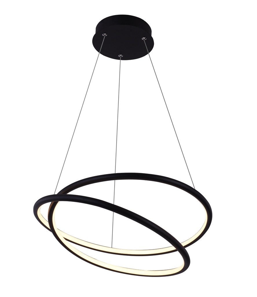 BOA LED Pendel 47W SMD LED 3000K dimbaar ø525mm zwart