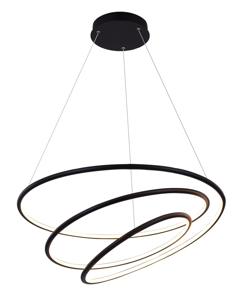 BOA LED Pendel 88W SMD 3000K dimbaar ø730mm zwart