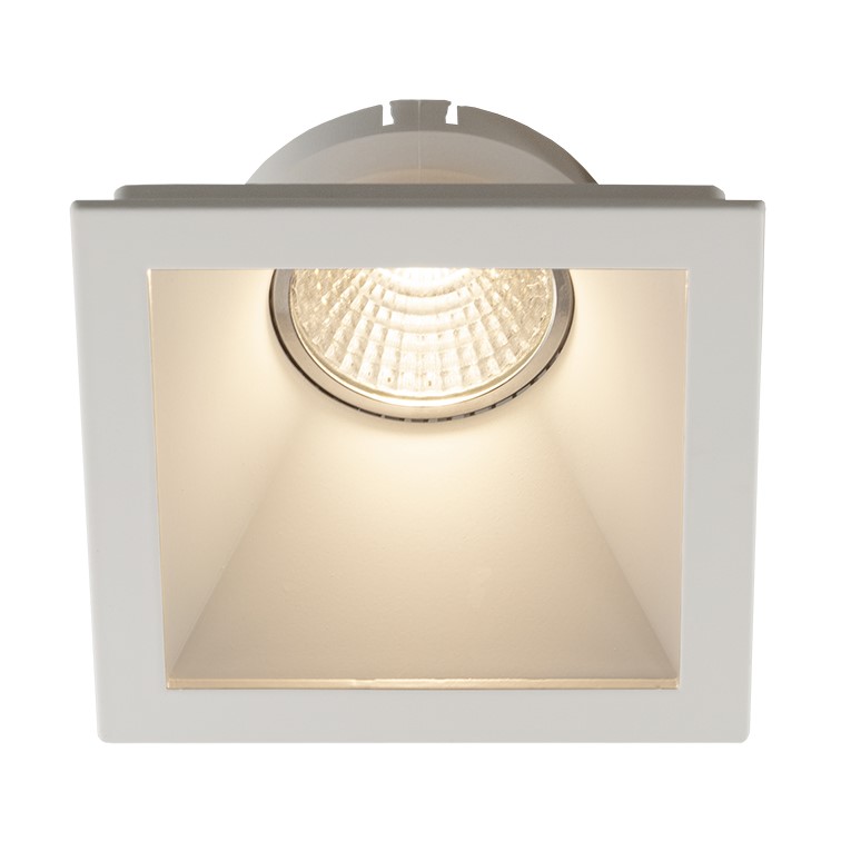 TETIZ Square inbouwspot deep design wit GU10 excl