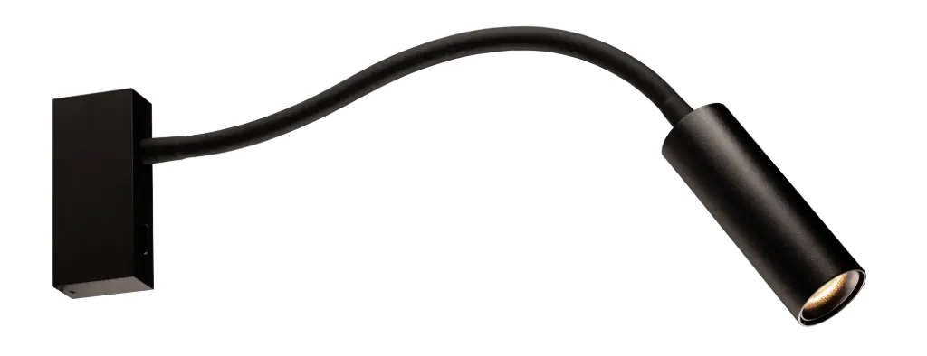 LOPAL 1L 4,5W LED wand licht / leeslamp met schakelaar zwart