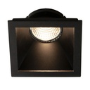 TETIZ Square black inbouwspot deep design zwart GU10 excl