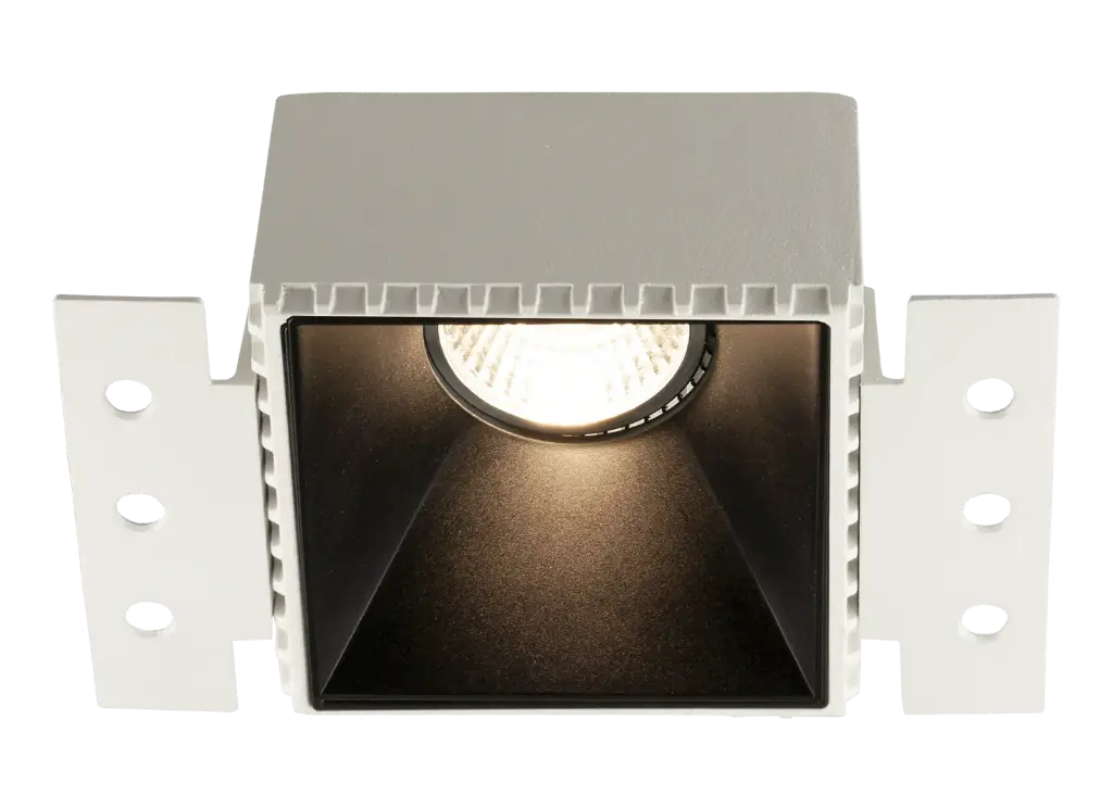 CASSO Square Black Trimless recessed downlight GU10 excl