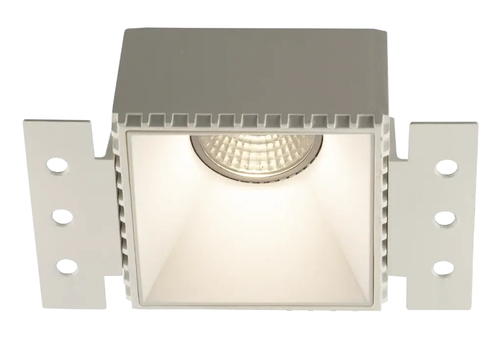 CASSO Square White Trimless recessed downlight GU10 excl