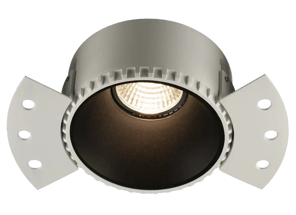 CASSO Round Black Trimless recessed downlight GU10 excl