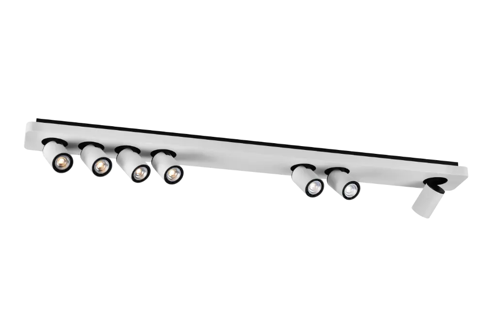 Nysit 7L B/W/W 7x4,5W GU10 dimmable LED incl.