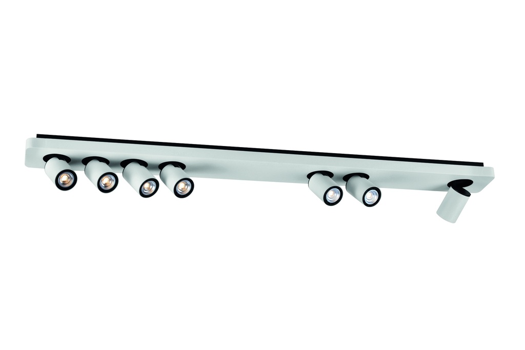 Nysit 7L B/W/W 7x4,5W GU10 dimmable LED incl.
