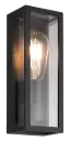 KELSO wandlicht 1xE27 max 15W IP65 mat zwart