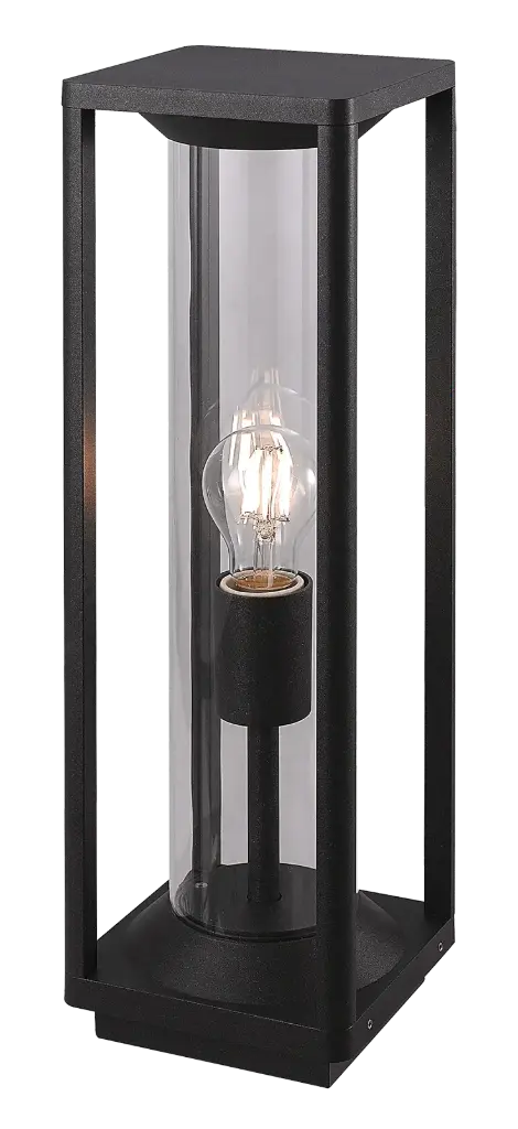 KELSO paal 500mm 1xE27 max 15W IP65 mat zwart
