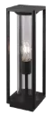 KELSO borne 500mm 1xE27 max 15W IP65 noir mat