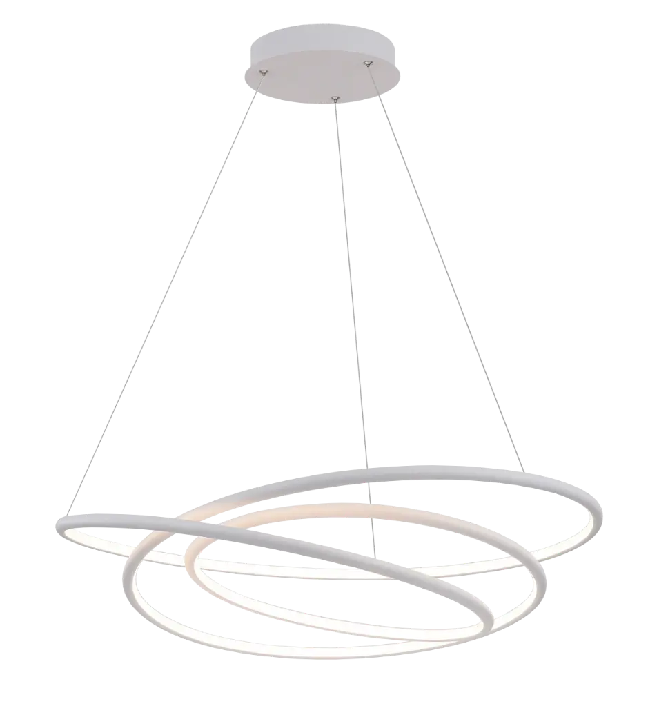 BOA Pendule 88W 3080Lm SMD 3000K dimmable ø730mm blanc XL 3m