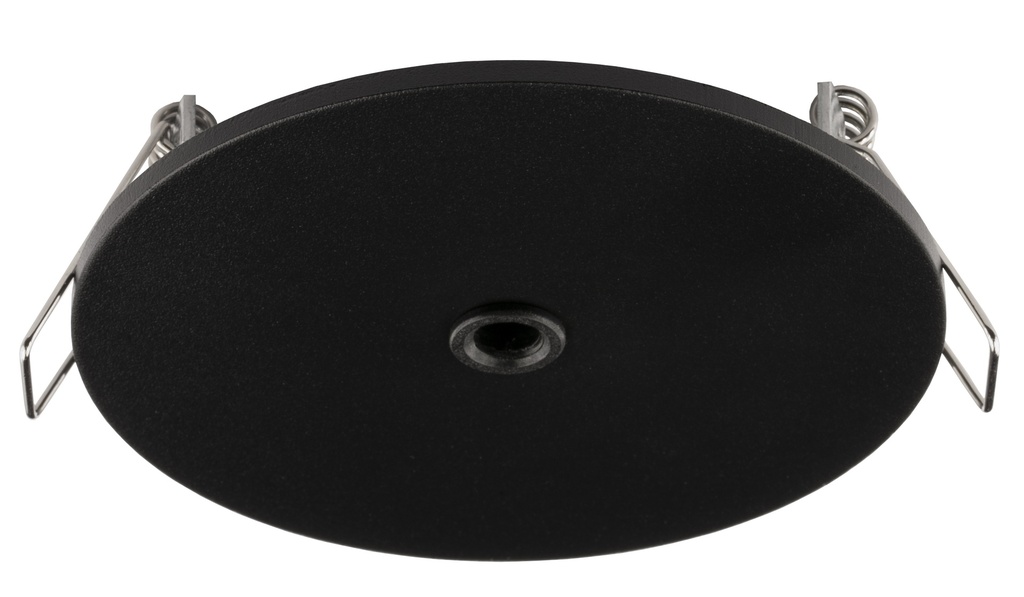 90mm Ø75mm inbouw basis voor pendel - zwart