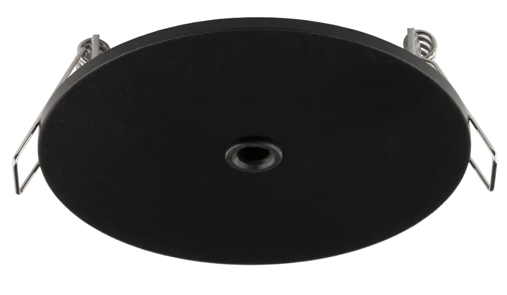 90mm Ø75mm inbouw basis voor pendel - zwart