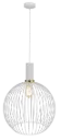 OONAH 1xE27 D450xH550 Wit / goud + 3m kabel wit stof