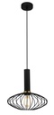 OONAH 1xE27 D290xH300 Zwart / goud + 3m kabel zwart stof