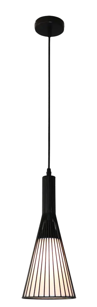 THAN pendant 1x E27 matt black + cloth shade